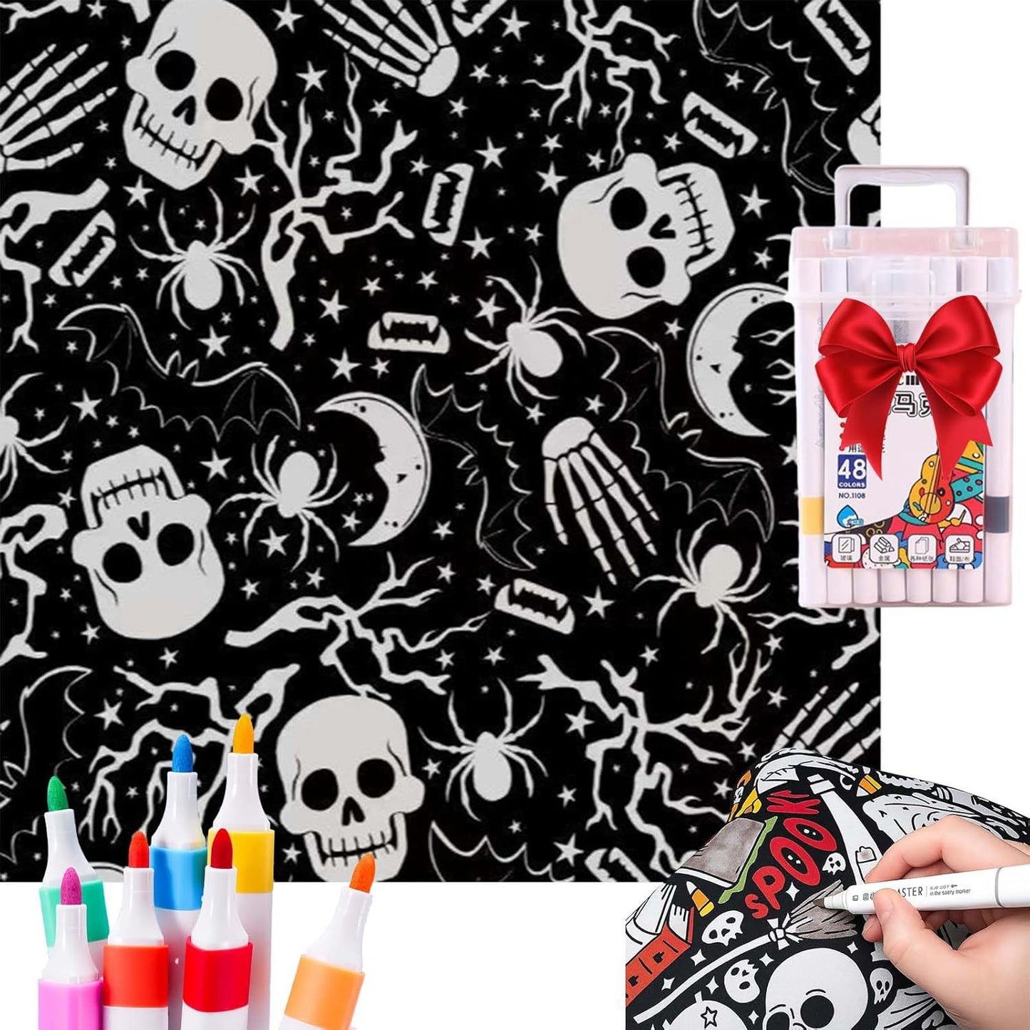 DIY Coloring Blanket With Markers