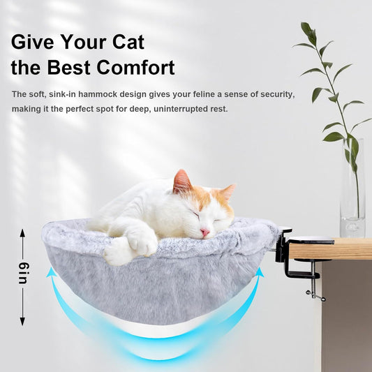 Office Desk Clamp Cat Hammockbreathable And Comfortable