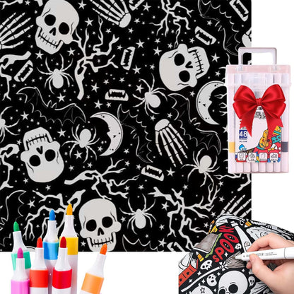 DIY Coloring Blanket With Markers